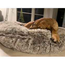 Dogman fluffy seng med memory foam - gr 