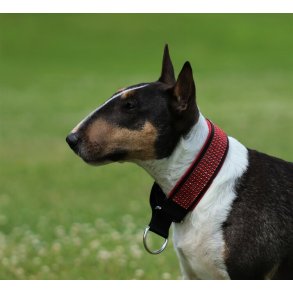 AMOKEN halsb�nd med bling - r�d