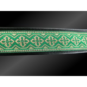 AMOKEN sele - frisk grn med guld