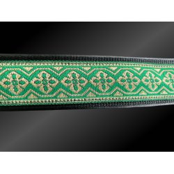 AMOKEN halsbnd - frisk grnt m. guld 