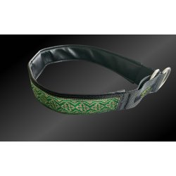 AMOKEN halsbnd - frisk grnt m. guld 