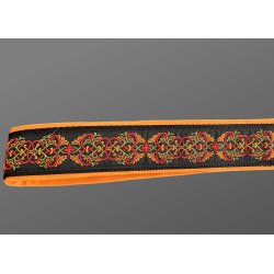 AMOKEN halsbnd med orange mnster