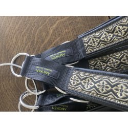 AMOKEN halsbnd - sort m. guld