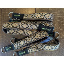 AMOKEN halsbnd - Brunt med guld, limited edition