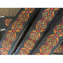 AMOKEN halsbnd med orange mnster