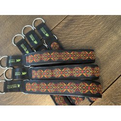 AMOKEN halsbnd med orange mnster