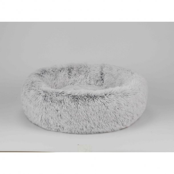 Fluffy hundeseng frossen hvid