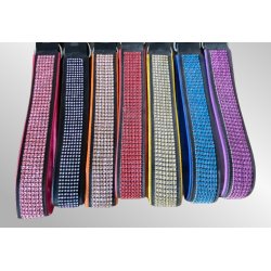 AMOKEN halsb�nd med bling - r�d