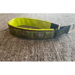 AMOKEN halsbnd - grnt mnster, design 1 - STRRELSE XXL ( (60 - 67 cm) cm)