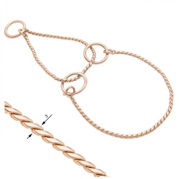 Martingale udstillingskæde i Rose Gold (halvkvæl)