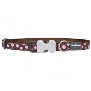 Red Dingo Halsbnd pink spot