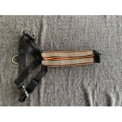 AMOKEN sele med bling - orange 